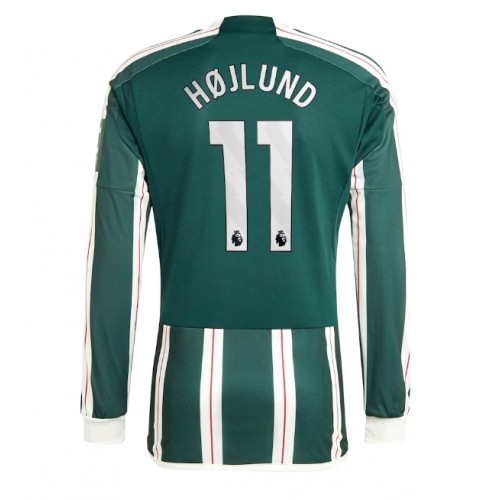 Maillot de foot Manchester United Rasmus Hojlund #11 Extérieur 2023-24 Manche Longue